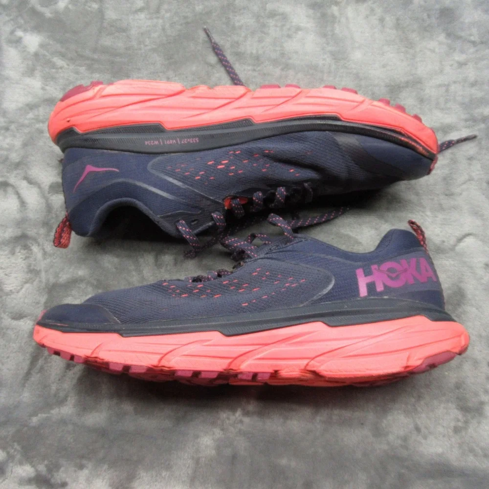 Hoka Running Shoes Womens 9 B Blue Challenger ATR 6 Lightweight Lace-Up Athletic